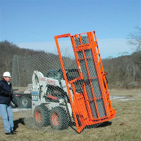 skid steer fencing attachments|landscape attachments for skid steer.